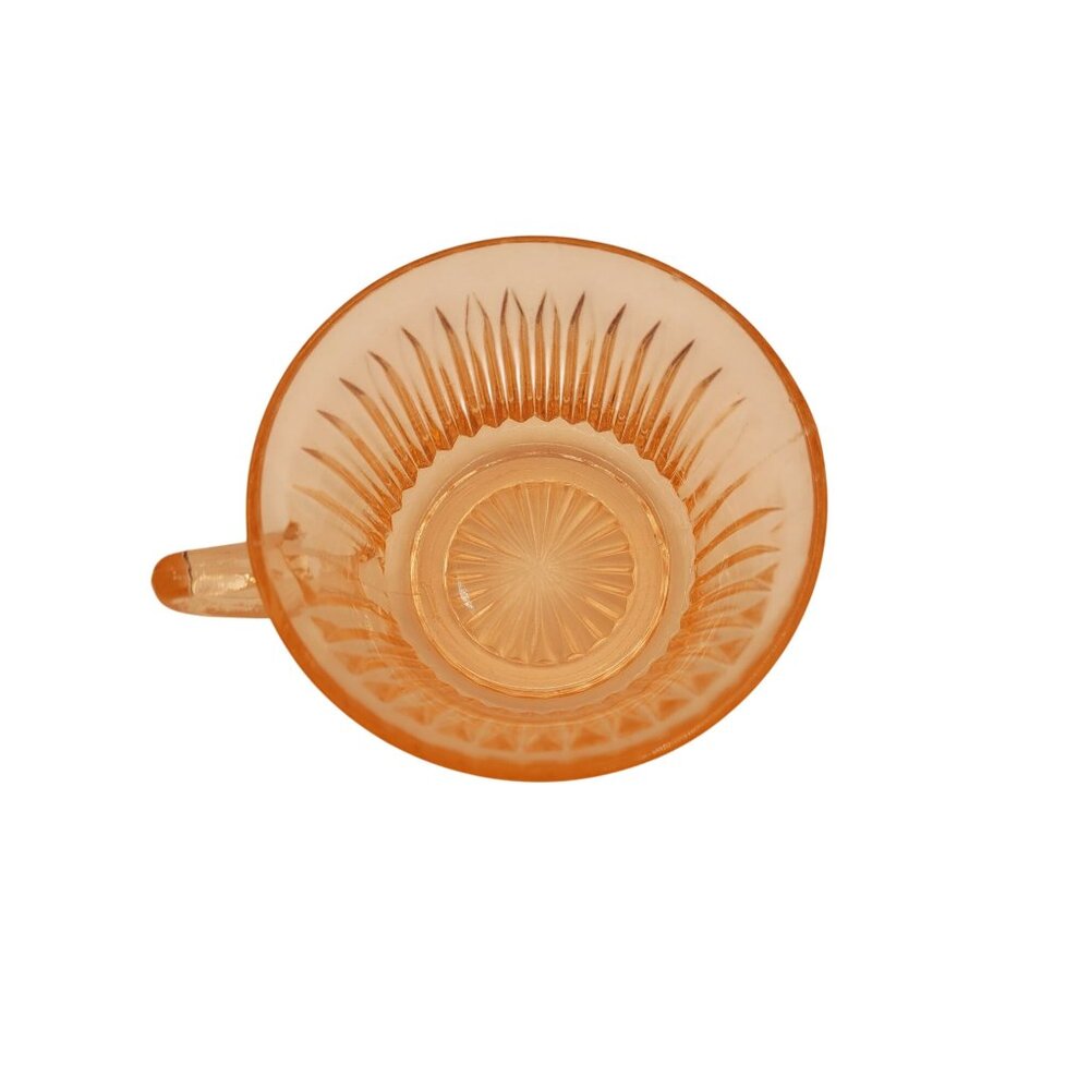 Anchor Hocking Queen Mary Tea Coffee Cup Pink Depression Glass - Picture 5 of 6